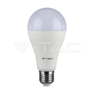 V-TAC VT-212820 LED Крушка 15W E27 A60 Термо Пластик 4000K 3Бр/Блистер