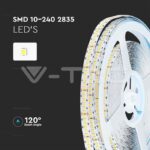 V-TAC VT-21321 LED Лента SAMSUNG Чип 2835 240/1 24V IP20 4000K