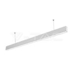 V-TAC VT-21375 LED Линейно   SAMSUNG Чип 40W Висящо Сребърно Тяло 4000К 1200x35x67mm