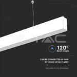 V-TAC VT-21602 LED Линейно   SAMSUNG Чип 40W Висящо Бяло Тяло 6400К 1200x35x67mm