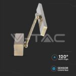 V-TAC VT-213983 8W LED Лампа за Картина Подвижна Златна ф455 3000К