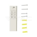 V-TAC VT-213969 80W Пендел/Плафон Кръг 3 Цветен D:750*H:120 Димиращ Бял