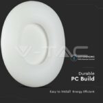 V-TAC VT-213969 80W Пендел/Плафон Кръг 3 Цветен D:750*H:120 Димиращ Бял
