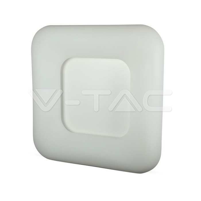 V-TAC VT-213971 40W Пендел/Плафон Квадрат 3 Цветен D:460*460*95 Димиращ Бял