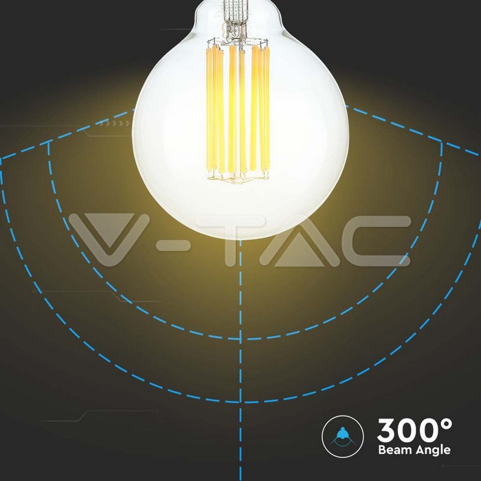 V-TAC VT-214305 LED Крушка 6W Filament E27 G95 3000K