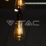 V-TAC VT-214362 LED Крушка 6W Filament E27 ST64 Амбър 2200K