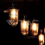 V-TAC VT-214421 LED Крушка 8W Filament E27 ST64 Амбър 2200K