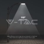 V-TAC VT-215261 LED Улична Лампа SAMSUNG ЧИП - 30W Сиво Тяло 6500K 5 Години Гаранция