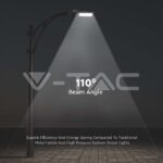 V-TAC VT-215301 LED Улична Лампа SAMSUNG Чип 100W Сиво Тяло 6400К