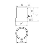 Kanlux 2161 Фасунга за източник на светлина HLDR-E27 220V