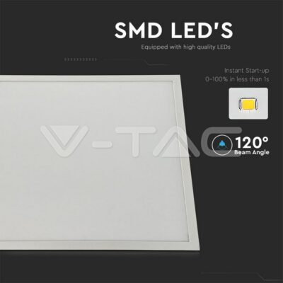 V-TAC VT-216671 LED Панел 40W 600 x 600 mm 4500K Вкл. Драйвер 6 бр./сет