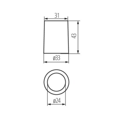 Kanlux 2170 Фасунга за източник на светлина HLDR-E14 220V