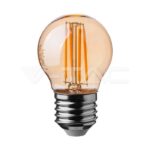 V-TAC VT-217100 LED Крушка 4W Filament E27 G45 Amber Cover 2200К