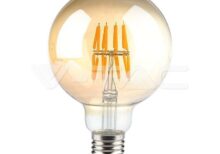 V-TAC VT-217145 LED Крушка 8W Filament E27 G95 AMBER 2200K