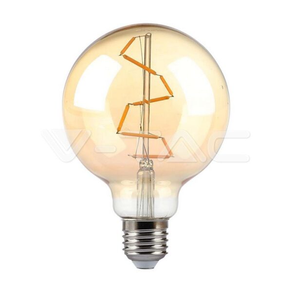 V-TAC VT-217146 LED Крушка 4W Filament E27 G95 AMBER 2200K