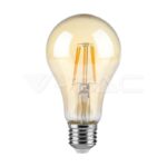 V-TAC VT-217157 LED Крушка 10W Filament E27 A60 Амбър 2200К