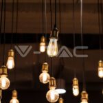 V-TAC VT-217220 LED Крушка 4.8W Filamet E27 ST64 Амбър 1800К