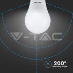 V-TAC VT-217262 LED Крушка 8.5W E27 A60 Термо Пластик 6500K