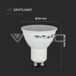 V-TAC VT-217269 LED Крушка 4.5W GU10 SMD Пластик 110° 3000K 3 бр./сет