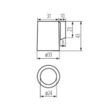 Kanlux 2173 Фасунга за източник на светлина HLDR-E14 220V