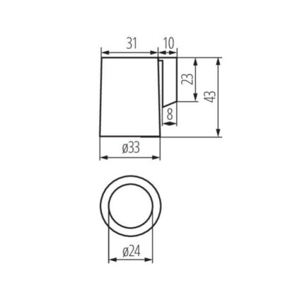 Kanlux 2173 Фасунга за източник на светлина HLDR-E14 220V