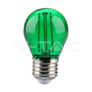 V-TAC VT-217411 LED Крушка 2W Filament E27 G45 Зелена