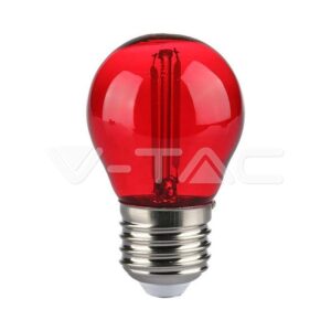 V-TAC VT-217413 LED Крушка 2W Filament E27 G45 Червена