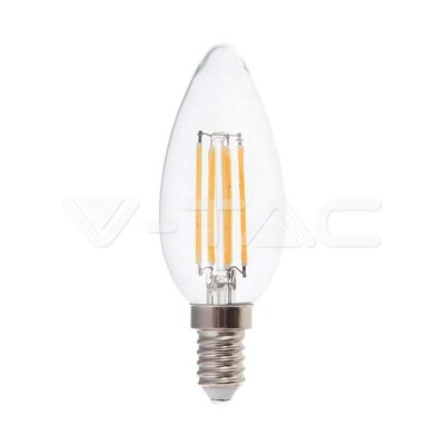 V-TAC VT-217423 LED Крушка 6W Filament E14 Кендъл 3000К