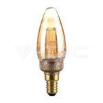 V-TAC VT-217472 LED Крушка 2W Filament E14 Кендъл Амбър Арт 1800K