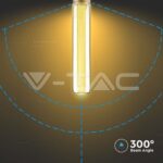 V-TAC VT-217473 LED Крушка 2W Filament E27 T30 Амбър 3000K