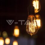 V-TAC VT-217474 LED Крушка 4W Filament E27 ST64 Амбър Арт 2200K