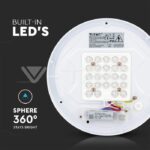 V-TAC VT-217602 12W LED Плафон Звезди Ф300 3в1 Сменяем Спектър