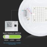 V-TAC VT-217605 18W LED Плафон Мат Ф300 3 в 1 Сменяем Спектър