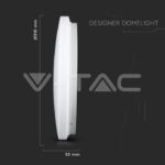 V-TAC VT-217605 18W LED Плафон Мат Ф300 3 в 1 Сменяем Спектър