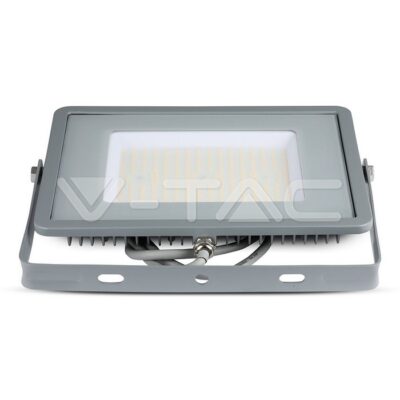 V-TAC VT-21770 100W LED Прожектор SAMSUNG Чип G2 SMD SLIM Сиво Тяло 4000К