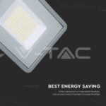 V-TAC VT-21770 100W LED Прожектор SAMSUNG Чип G2 SMD SLIM Сиво Тяло 4000К