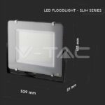 V-TAC VT-21792 300W LED Прожектор SAMSUNG Чип SMD Slim Черно Тяло 6500К