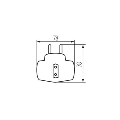 Kanlux 2180 Разклонители контакти щепсели ZARK 220V 2300W IP20