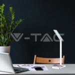 V-TAC VT-218603 5W Настолна Лампа 3в1 Безжично Зареждане GSM Бяла Правоъгълна Основа