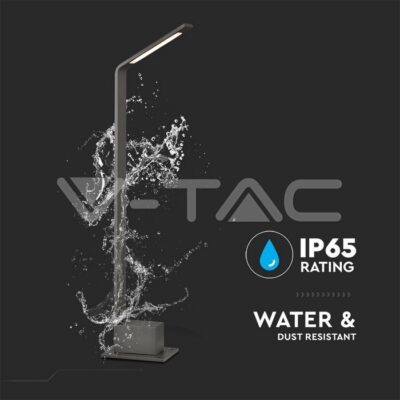 V-TAC VT-218681 6W Наземна Градинска Лампа Сива 4000К IP54