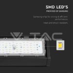 V-TAC VT-21892 LED Линейна Камбана SAMSUNG Чип - 100W Черно Тяло 6400К