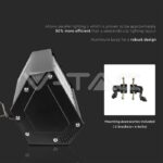 V-TAC VT-21893 LED Линейна Камбана SAMSUNG Чип 150W Черно Тяло 4000К 120 lm/W