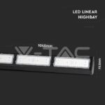 V-TAC VT-21895 LED Линейна Камбана SAMSUNG Чип 200W Черно Тяло 4000К 120 lm/W