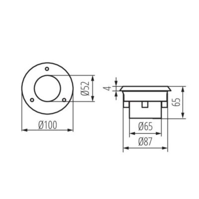 Kanlux 22050 Oprawa najazdowa GORDO 14 6500K 0.7W IP66 220V