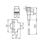 Kanlux 22370 Сензор за здрач шина TH35 AZ-10A 220V IP65