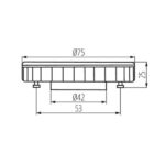 Kanlux 22422 ЛЕД Лампа ESG LED GX53 220V 9W 3000K