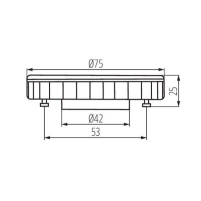 Kanlux 22422 ЛЕД Лампа ESG LED GX53 220V 9W 3000K