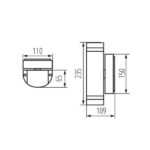 Kanlux 22441 Фасадно осветително тяло ZEW EL GU10 220V IP44