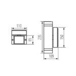 Kanlux 22442 Фасадно осветително тяло ZEW EL GU10 220V IP44