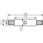 Kanlux 22585 Аксесоари за релсови системи TEAR 220V IP20